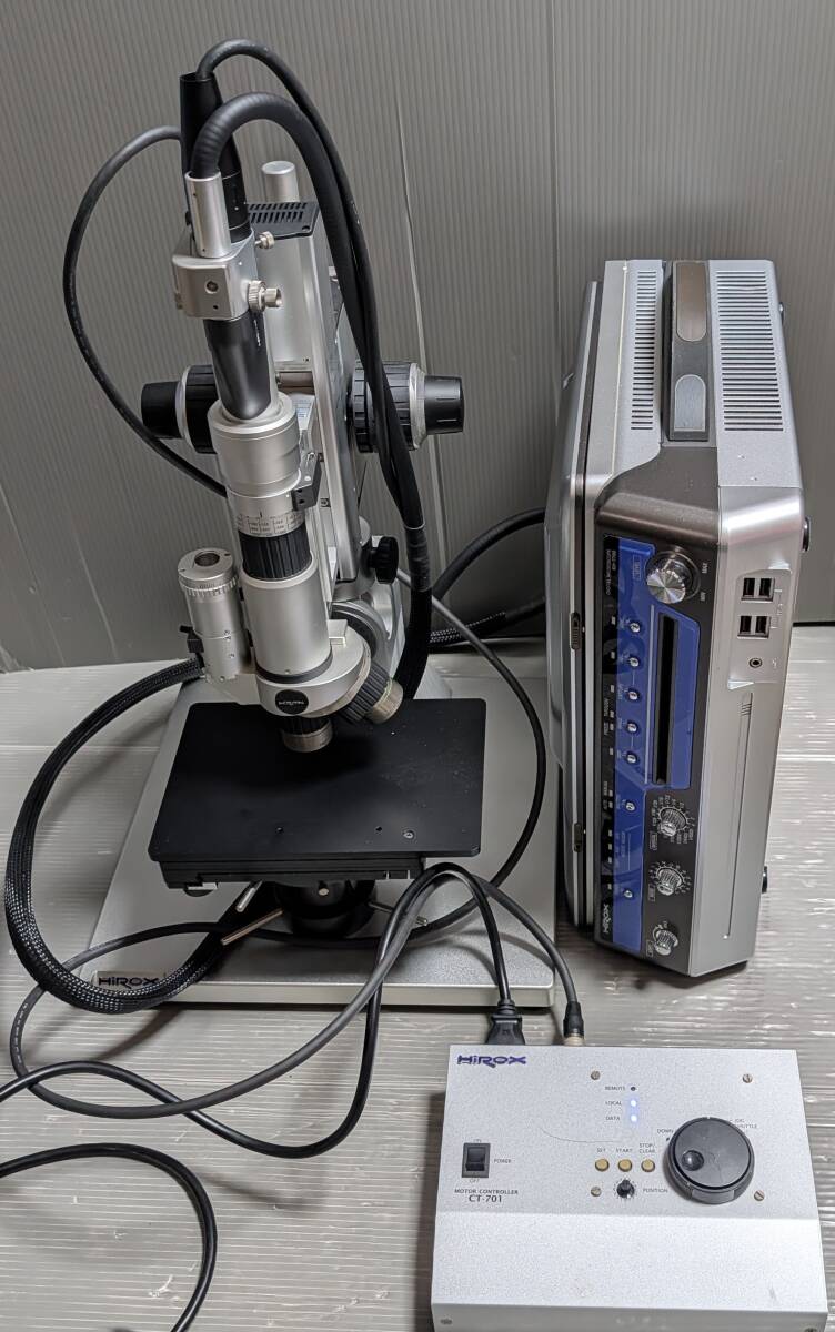HIROX ハイロックス デジタルマイクロスコープ KH-7700、レボズームレンズ（35-2500x） MXG-2500REZ 他 (A57)