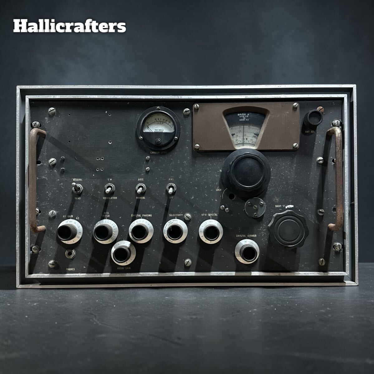 SNT1858 軍用 米軍ハリクラフターズ HF帯〜54MHz 受信機 hallicrafters 動作未確認 現状品
