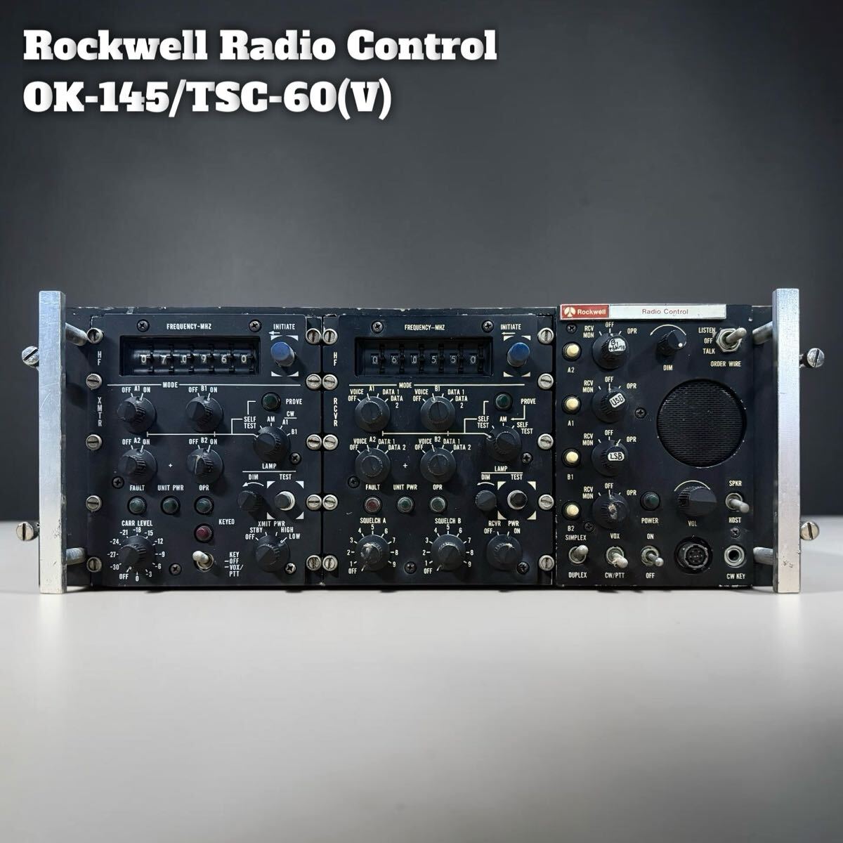 SNT1864 Rockwell ロックウェル Radio Control OK-145/TSC-60(V) C-8364/TSC-60(V) 無線機 動作未確認