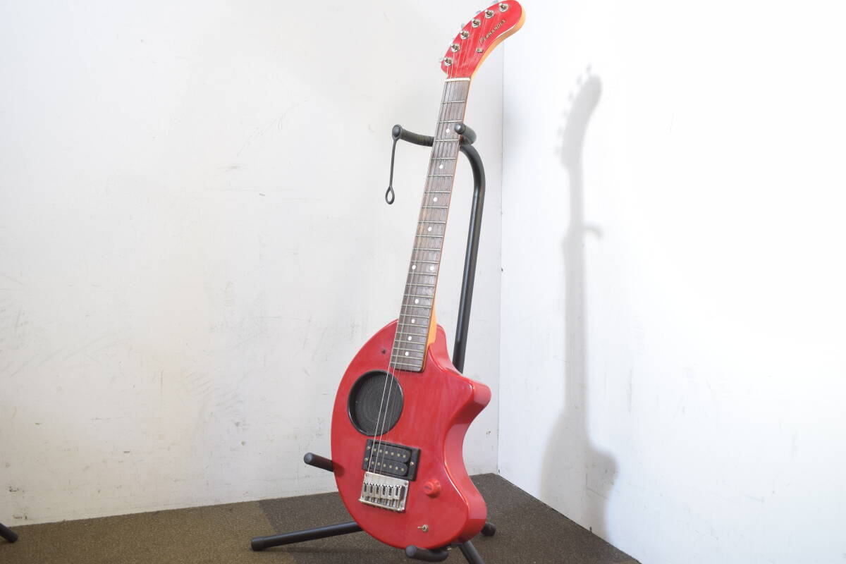 【動作品】FERNANDES/フェルナンデス ZO-3 エレキギター 赤 スタンド付き 弦楽器 エレキ ギター 