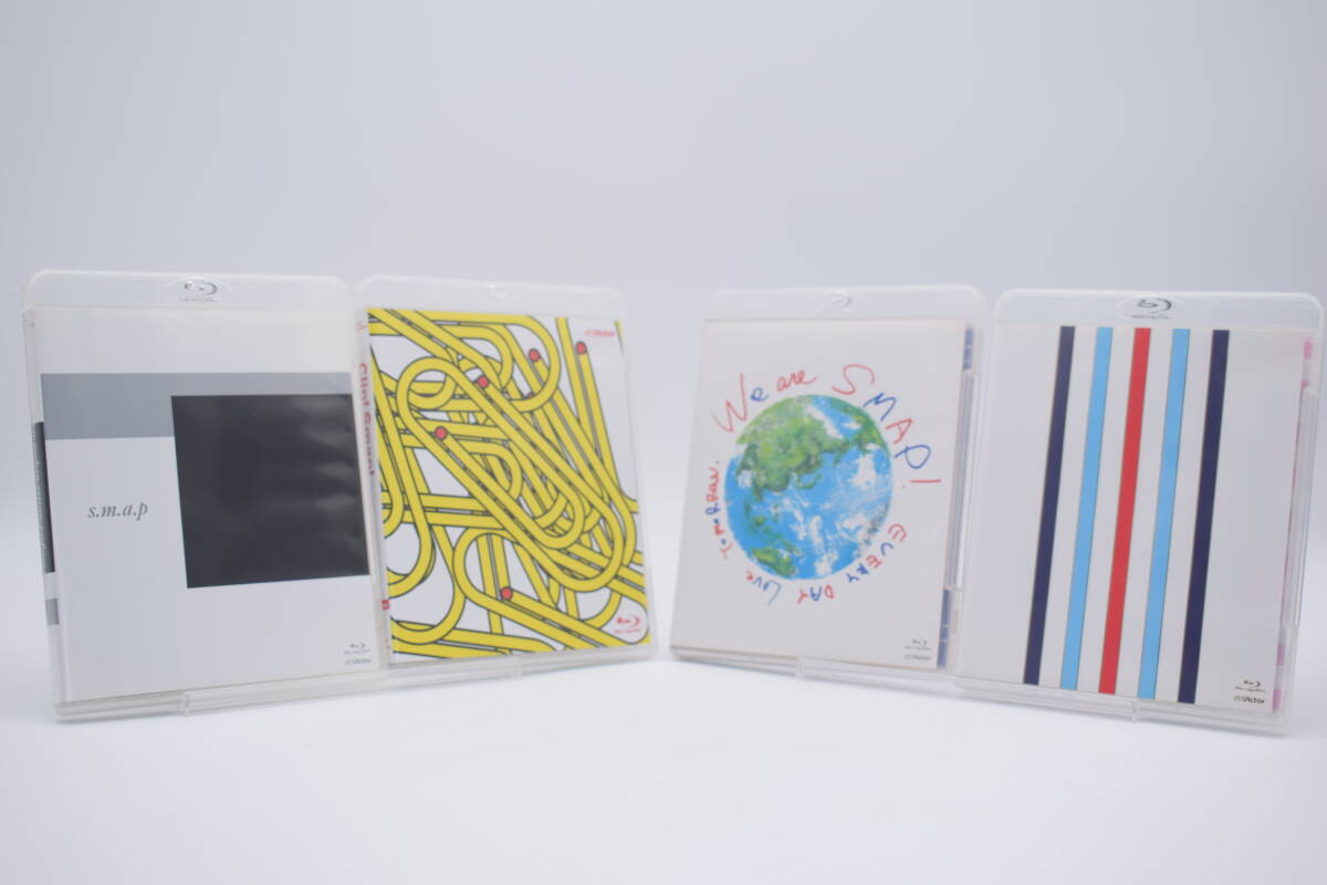 【美品】SMAP/スマップ We are SMAP!/GIFT of SMAP CONCERT2012/Cilp!SMAP!/SMAP 2008 Disc1/2 Blu-ray DVD 4組セット 男性アイドル
