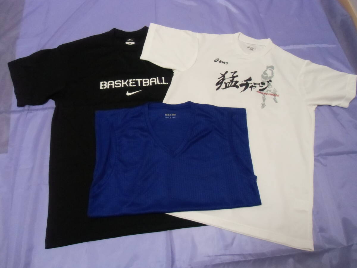 □Ｔシャツ　ASICS　アシックス　NIKE　ナイキ　BASKETBALL　バスケットボール　三種類