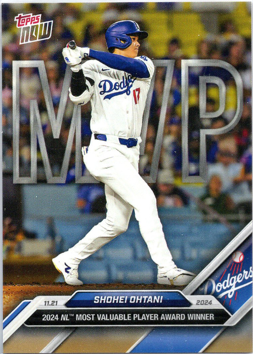 大谷翔平 2024 Topps now #OS-6 NL MVP受賞