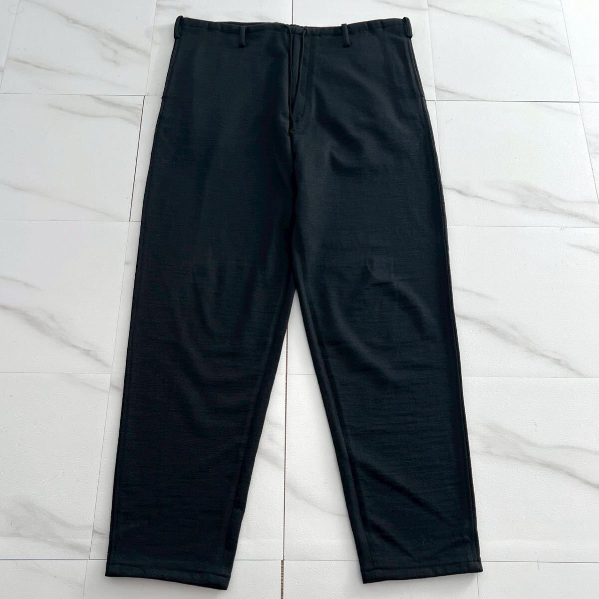 Y's for men ウールスラックスパンツ テーパードシルエット ドロスト ネイビー 紺 3 L位 メンズ ワイズフォーメン ヨウジヤマモト vintage