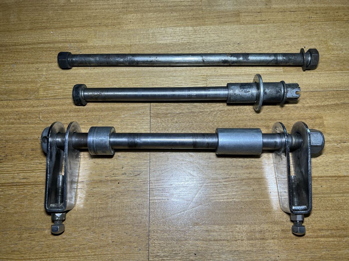 SUZUKI GSX400E ザリ Fアクスルシャフト Rアクスルシャフト ピボットシャフト 旧車 GS400 GS425 GT380