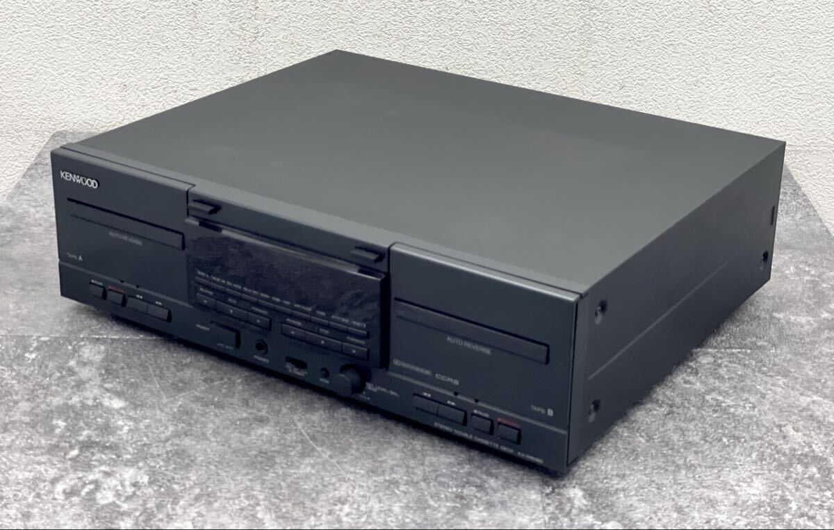 通電OK■KENWOOD ステレオカセットデッキ KX-W6080 ダブルカセットデッキ オートリバース 録音 ケンウッド■兵庫県姫路市から p2 26-799