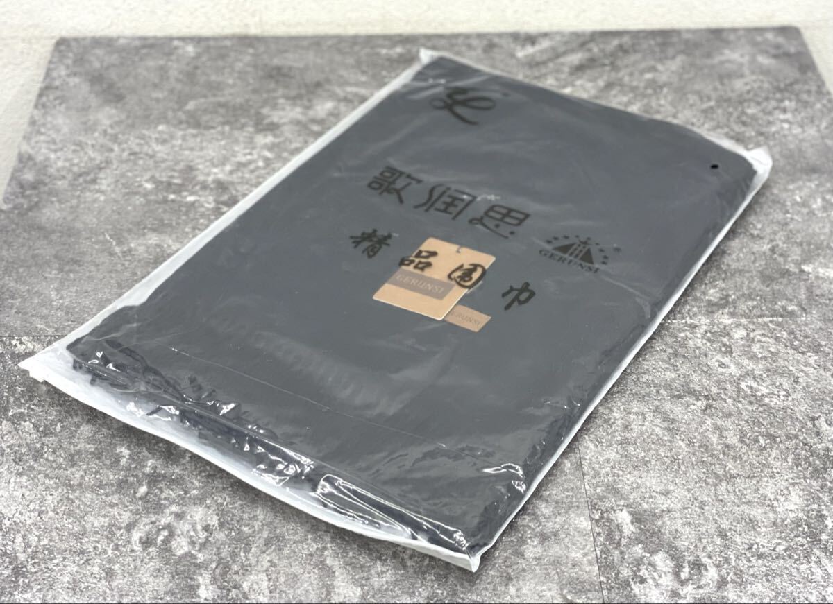 未使用/保管品■GERUNSI 歌潤思 スカーフ L03 囲巾 カシミヤ カシミア マフラー ストール 中国 黒 ブラック■兵庫県姫路市から t5 26-783