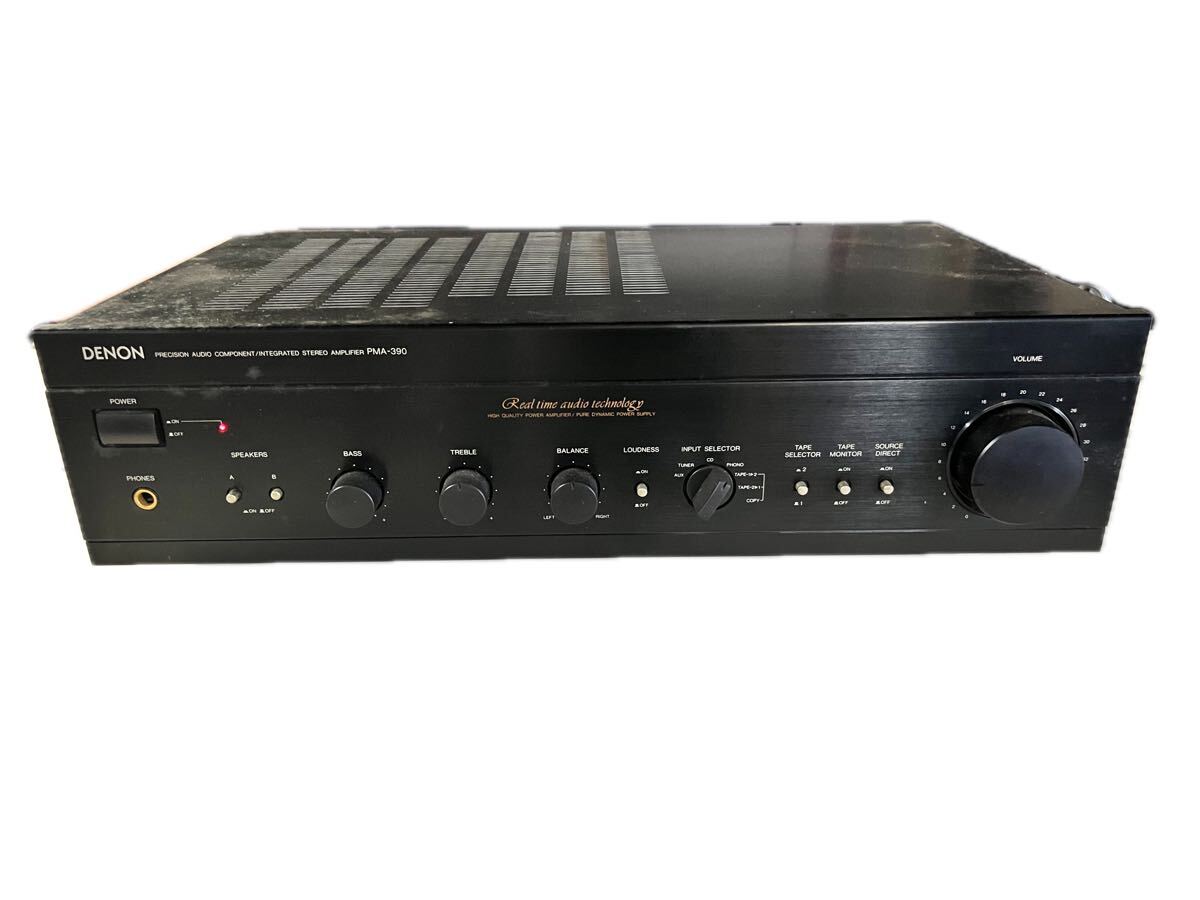 DENON デノン　PRECISION AUDIO COMPONENT/INTEGRATED STEREO AMPLIFIER PMA-390 通電確認済み アンプ