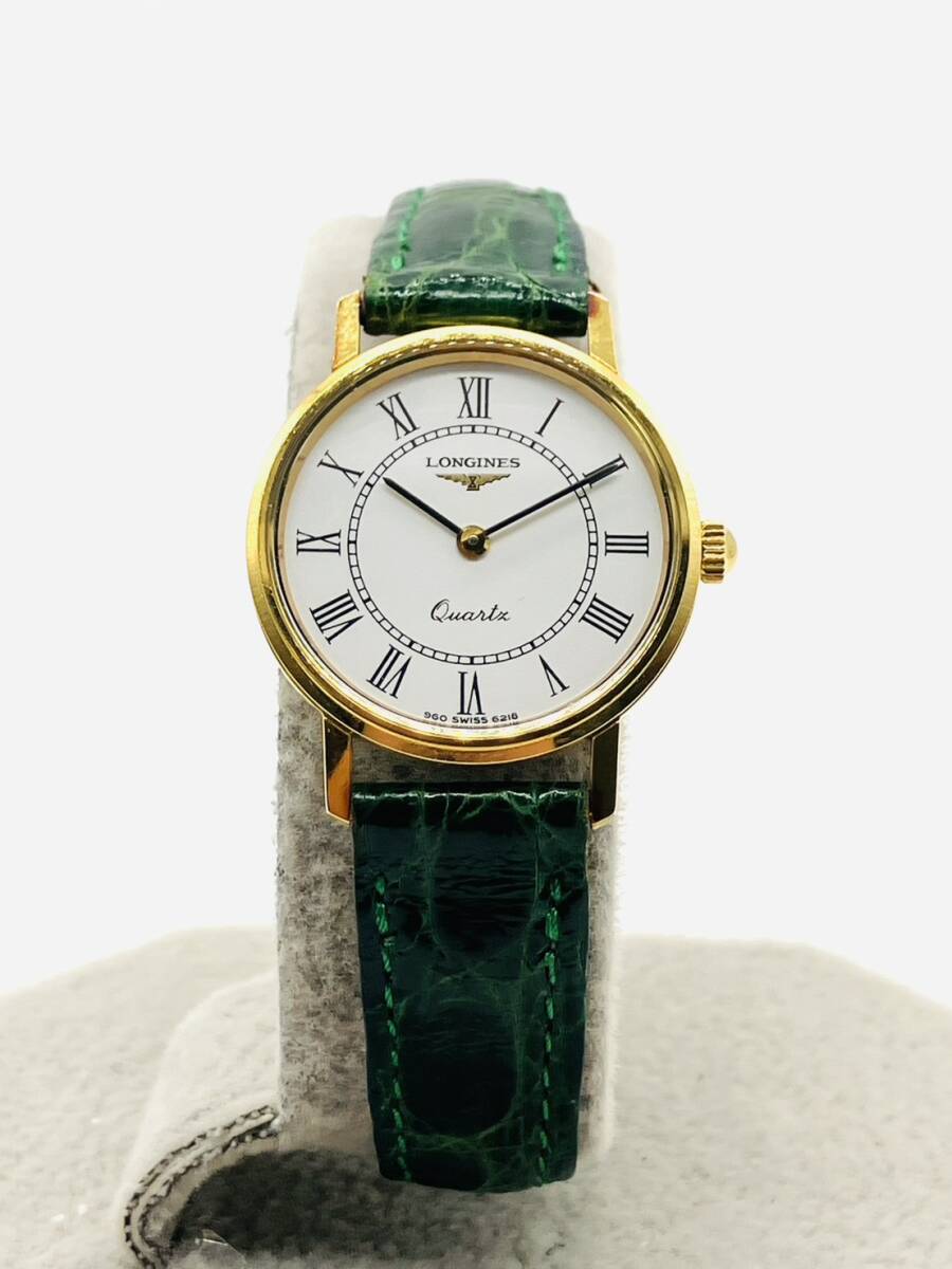 【現状品】LONGINES ロンジン 腕時計 ホワイト文字盤 クオーツ SS レディース腕時計 時計 テスターＯＫ 