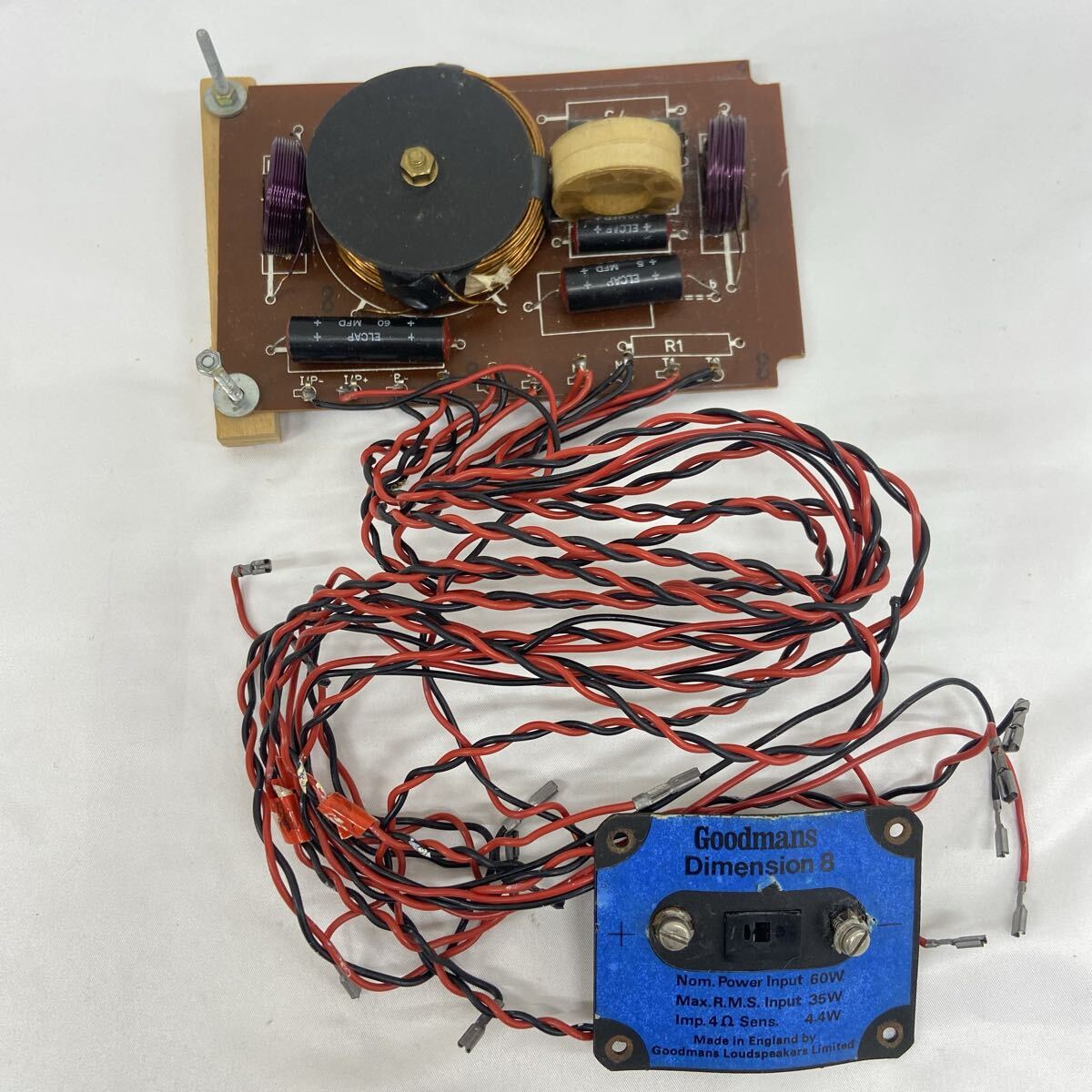 Goodmans Dimension8 入力端子 ネットワーク ヴィンテージ スピーカー パーツ イギリス製 現状品　