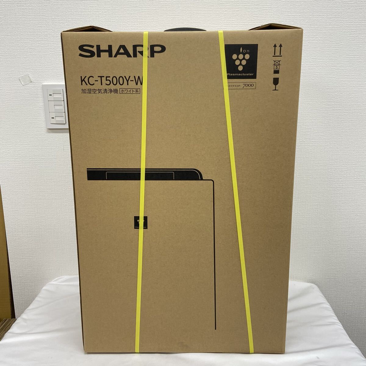 新品 KC-T500Y-W 加湿空気洗浄機 ホワイト プラズマクラスター7000 SHARP シャープ