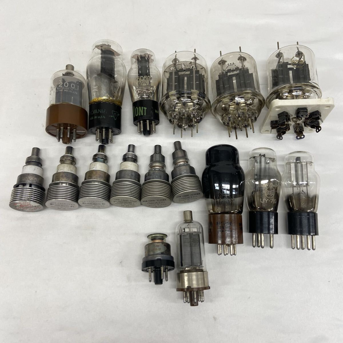 真空管 まとめ 全10本 + 7点 829B 3E29 / 7289 3CX100A5 / 2C39WA / S2001 / 6L6GAY / UY-76 / 2E26 RCA 松下 DUMONT SYLVANIA 他 現状品