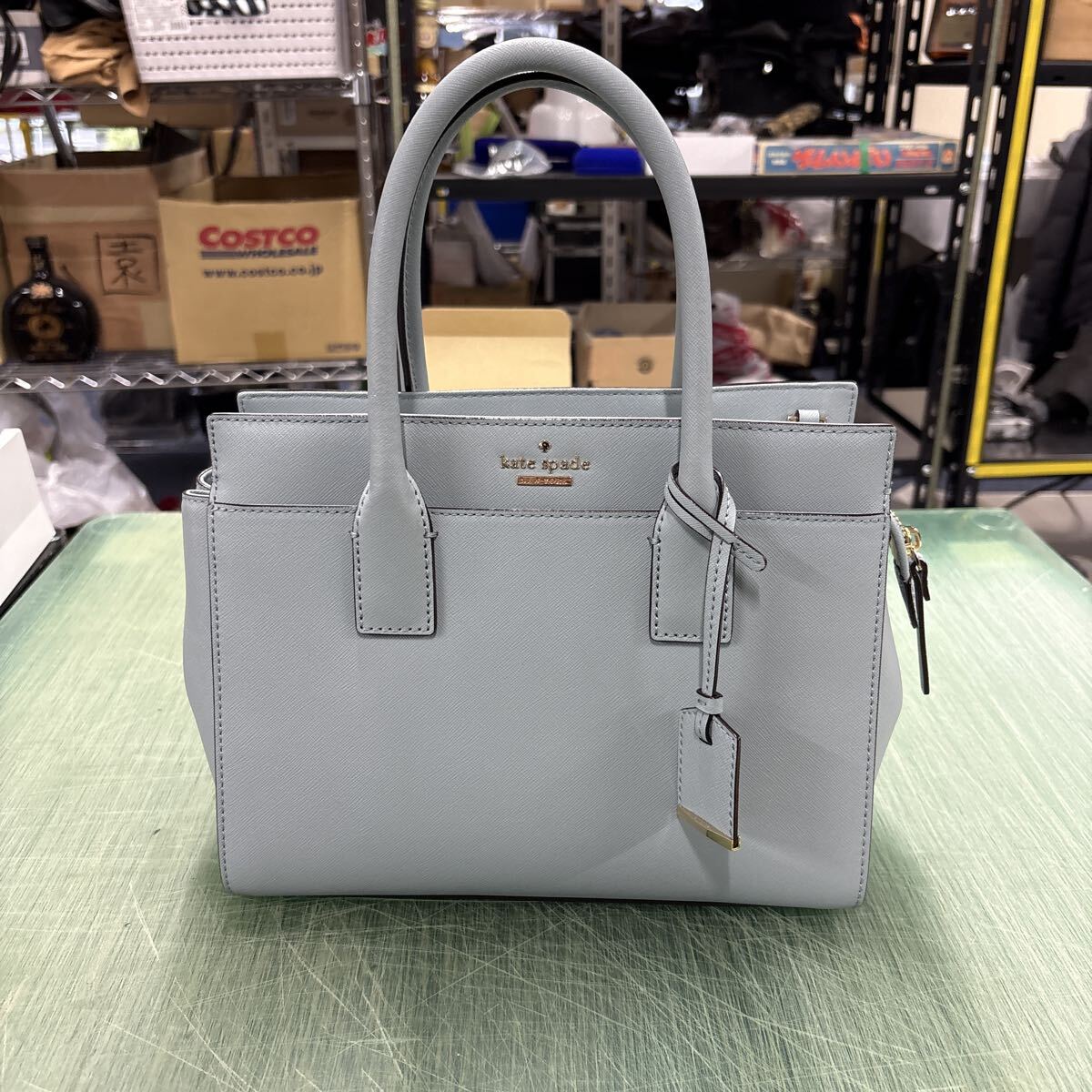 ★10 kate spade ケイトスペード ハンドバッグ ブルー