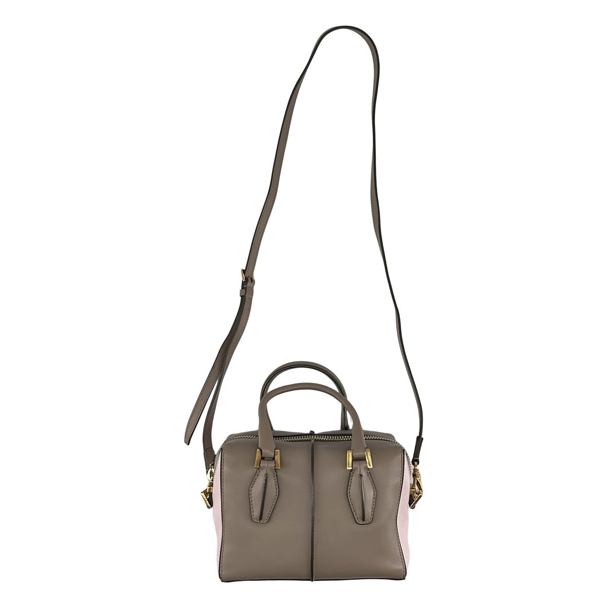 TOD'S / トッズ D-CUBE / ディーキューブ 2way ショルダー付き レザー ハンドバッグ