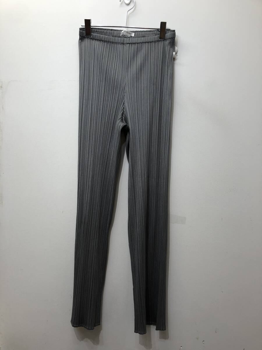204☆PLEATS PLEASE ISSEY MIYAKE プリーツプリーズ☆パンツ【5】グレー