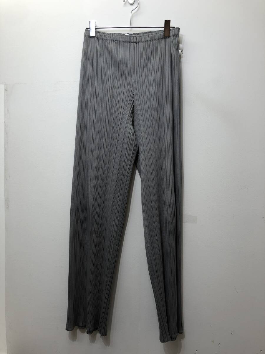 205☆PLEATS PLEASE ISSEY MIYAKE プリーツプリーズ☆パンツ【4】グレー