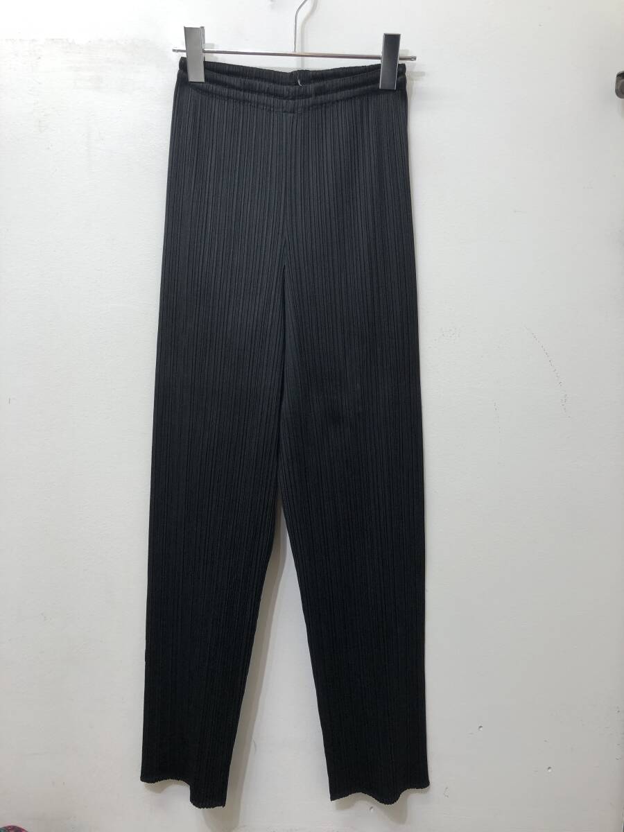 245☆PLEATS PLEASE プリーツプリーズ☆イッセイミヤケ☆パンツ【２】黒