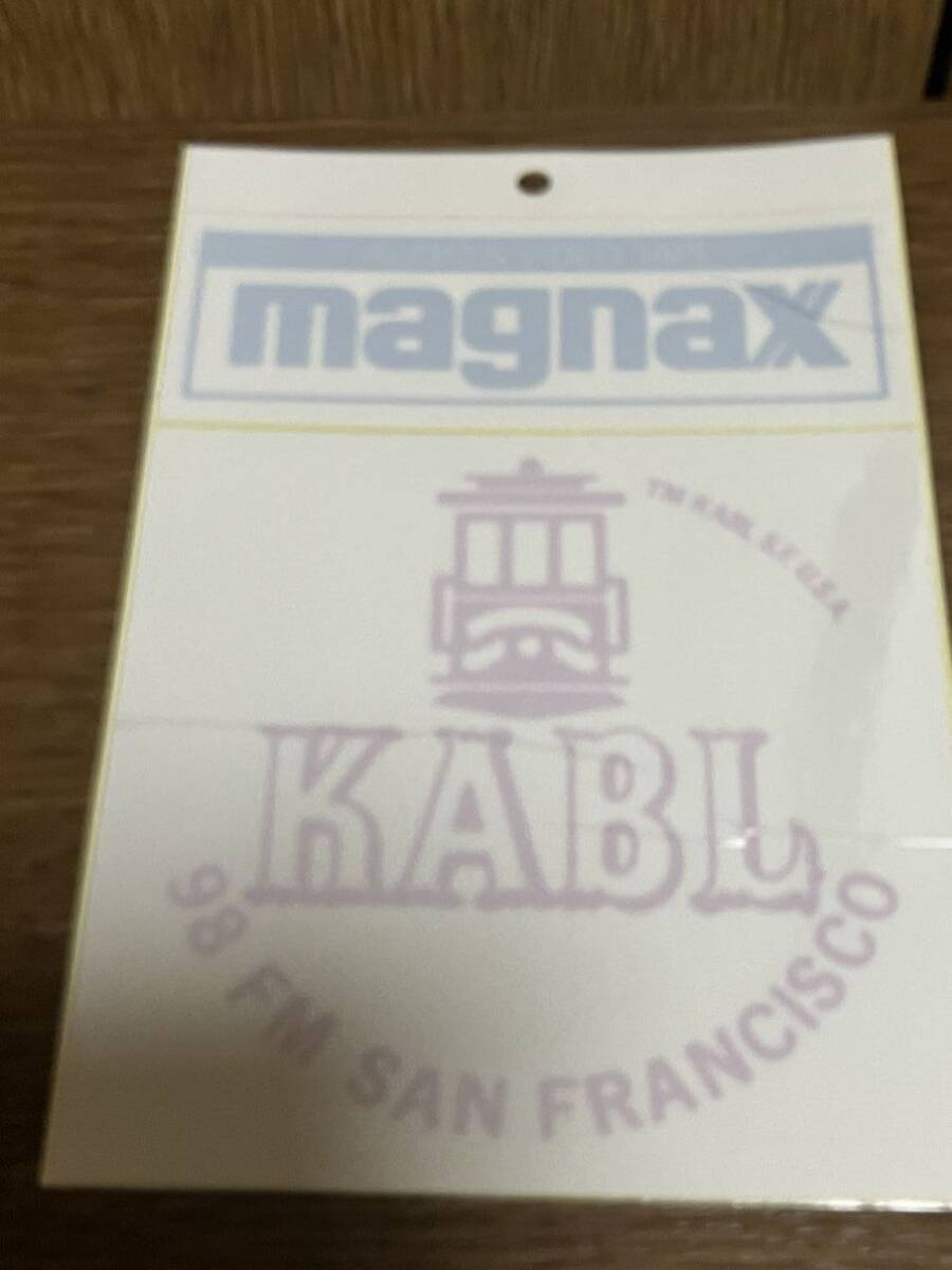 magnax マグナックス アメリカ FMラジオ局 KABL (98 FM Sanfrancisco) ロゴステッカー