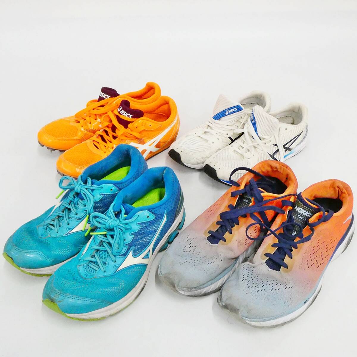 asics アシックス HOKA 陸上 シューズ スパイク まとめて セット 24～26cm 運動靴 Kキ31