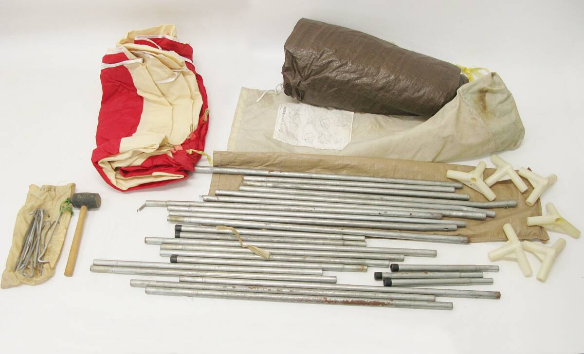 ロッジ型 テント 詳細不明 キャンプ レジャー アウトドア Kキ66