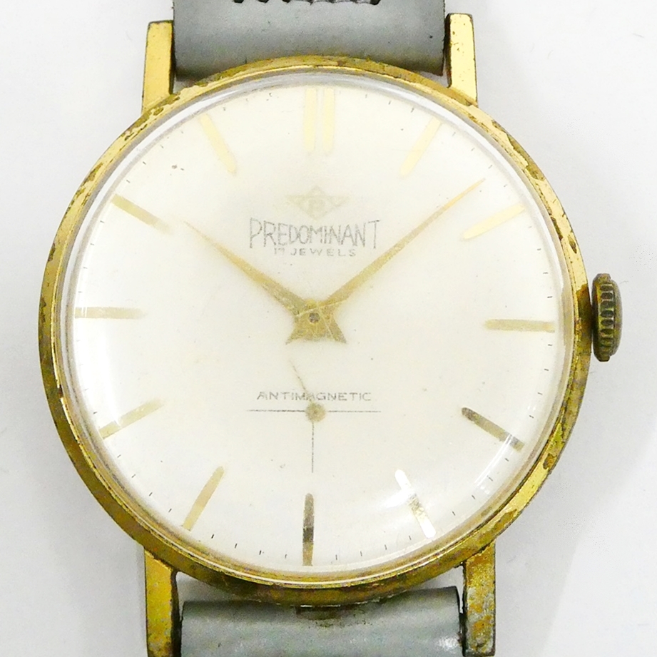 PREDOMINANT ANTIMAGNETIC 17石 18 GOLD SUPER PLATED ヴィンテージ 手巻き 腕時計 Kキ31