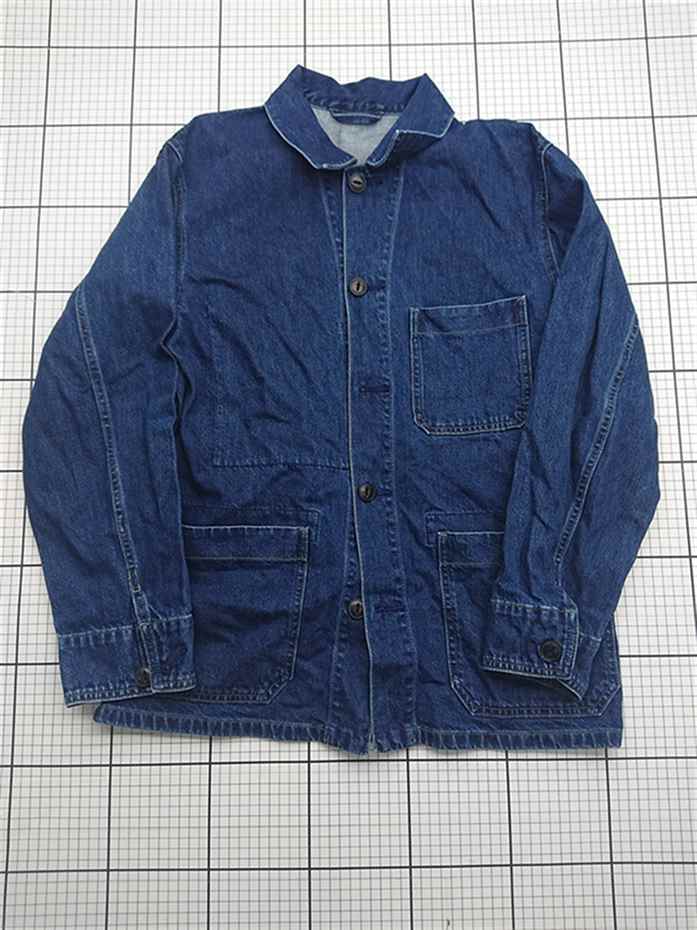 ◇ Θ ユニクロ UNIQLO デニムカバーオールジャケット Mサイズ メンズ E