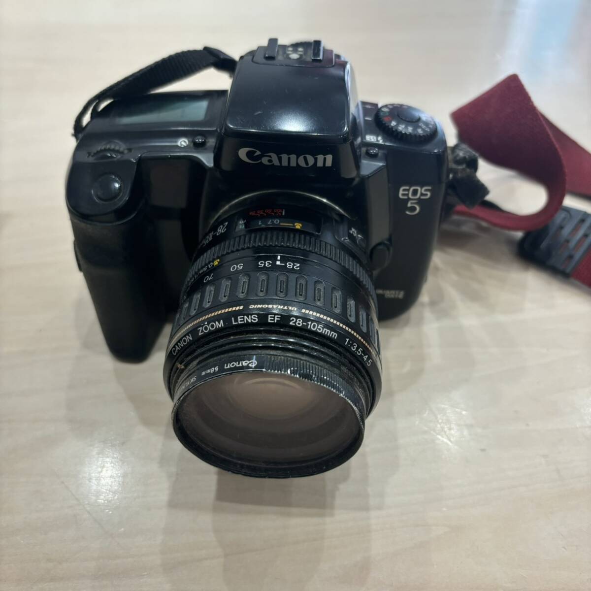 【O-4233】1円スタート canon EOS 5 キャノン 一眼レフカメラ LENS EF 28-105mm 1:3.5-4.5 動作未確認 ジャンク扱