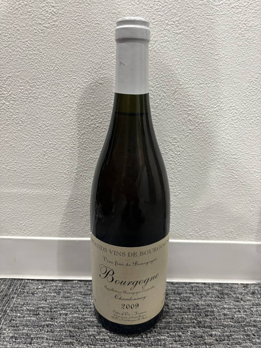【O-4117】ブルゴーニュ 2009 シャルドネ 12.5％ 白ワイン コレクション　ヴィンテージ 古酒 未開封