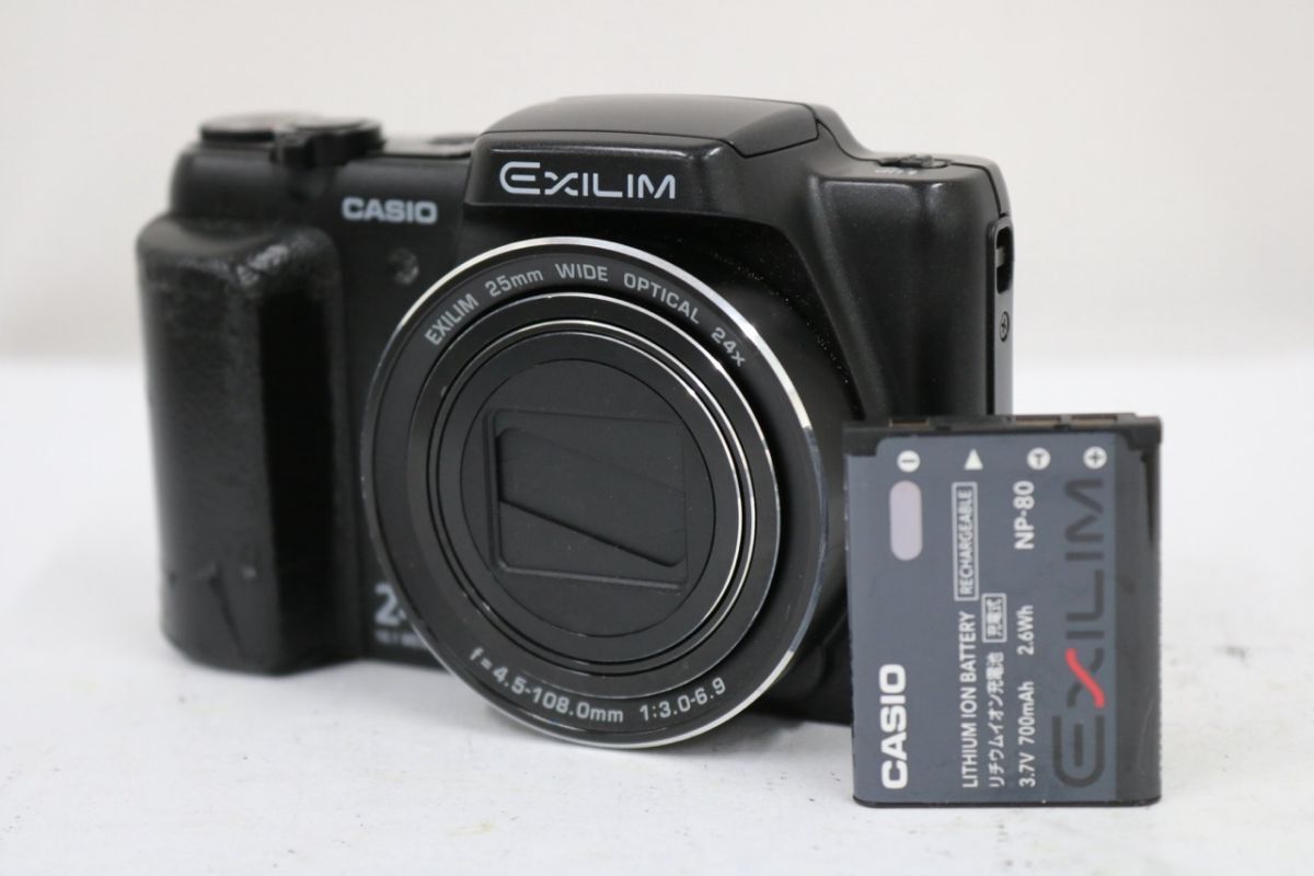 【返品保証】 カシオ Casio EXILIM EX-H50 24x ブラック バッテリー付き コンパクトデジタルカメラ e11446