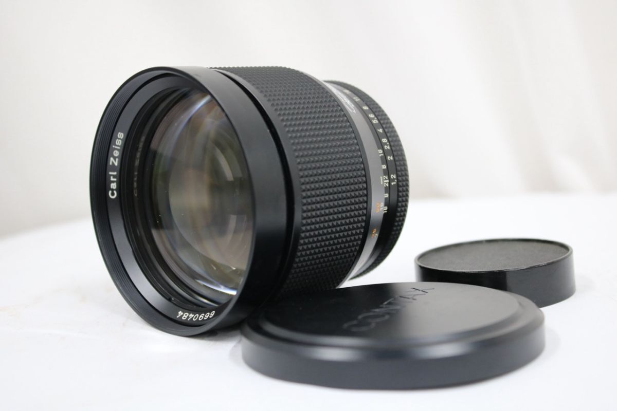 【返品保証】 【希少】 カールツァイス Carl Zeiss Planar 85mm F1.2 50years AEG レンズ e11699
