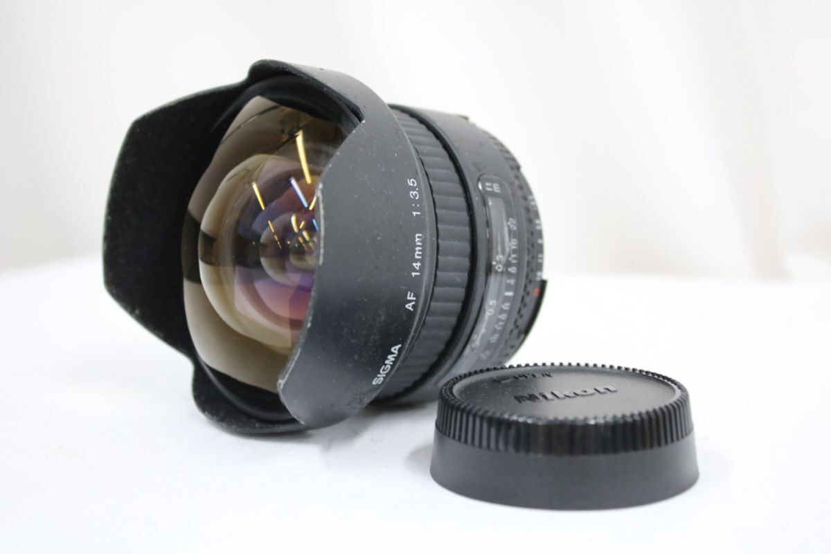 【訳あり品】 シグマ Sigma AF 14mm F3.5 ニコンマウント 魚眼レンズ レンズ e11772