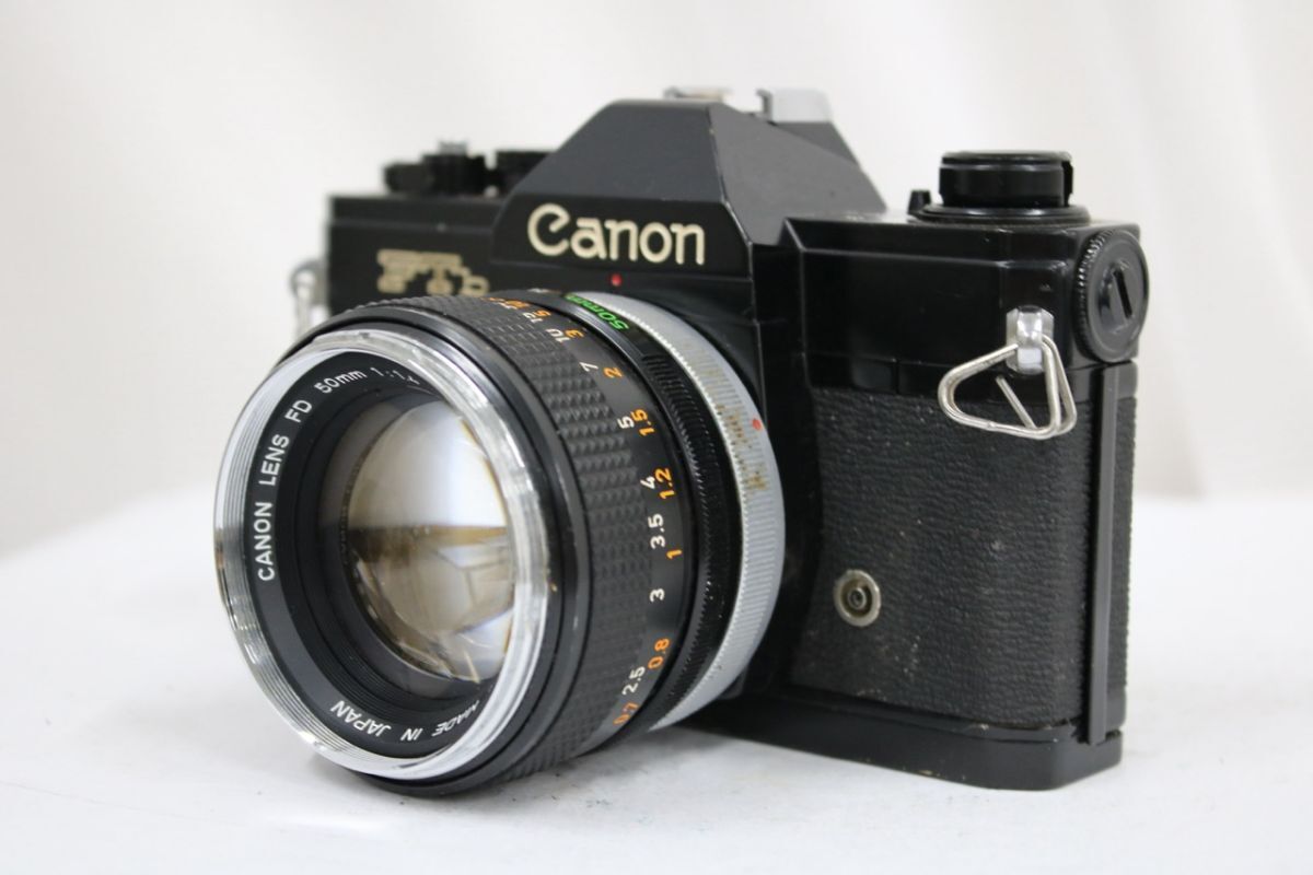 【訳あり品】 キャノン Canon FTb ブラック FD 50mm F1.4 ボディレンズセット e11731