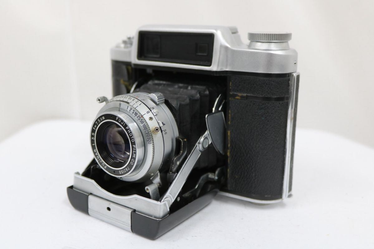 【訳あり品】 フジカ FUJICA SUPER FUJICA-6 FUJINAR 7.5cm F3.5 蛇腹カメラ e11937