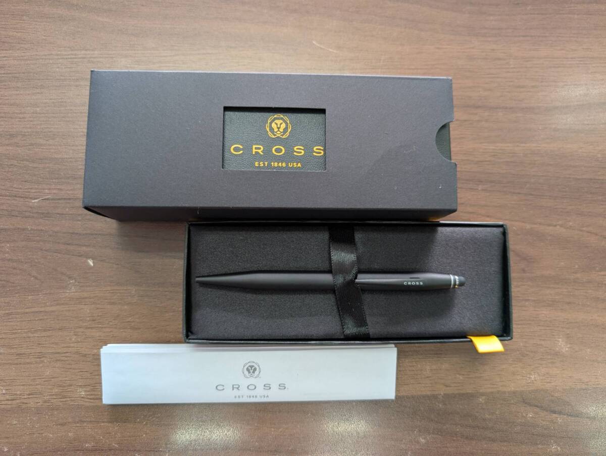 [未使用] CROSS クロス ボールペン CR-AT0652-1 テックツー サテンブラック ボールペン 高級ペン ブランド品 インクあり 文房具 同梱可