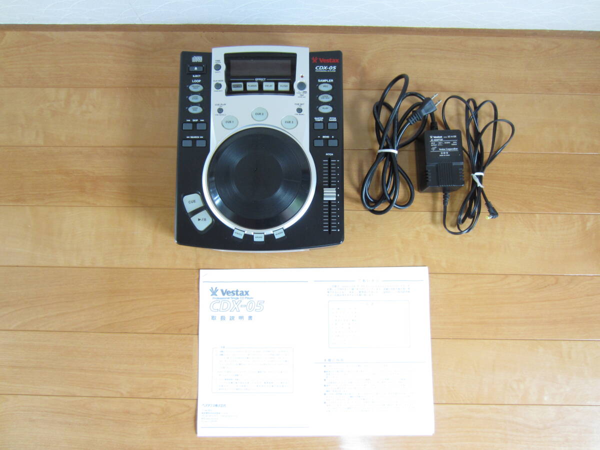 【動作確認済】Vestax CDX-05 Professional CD Player ベスタクス　⑨