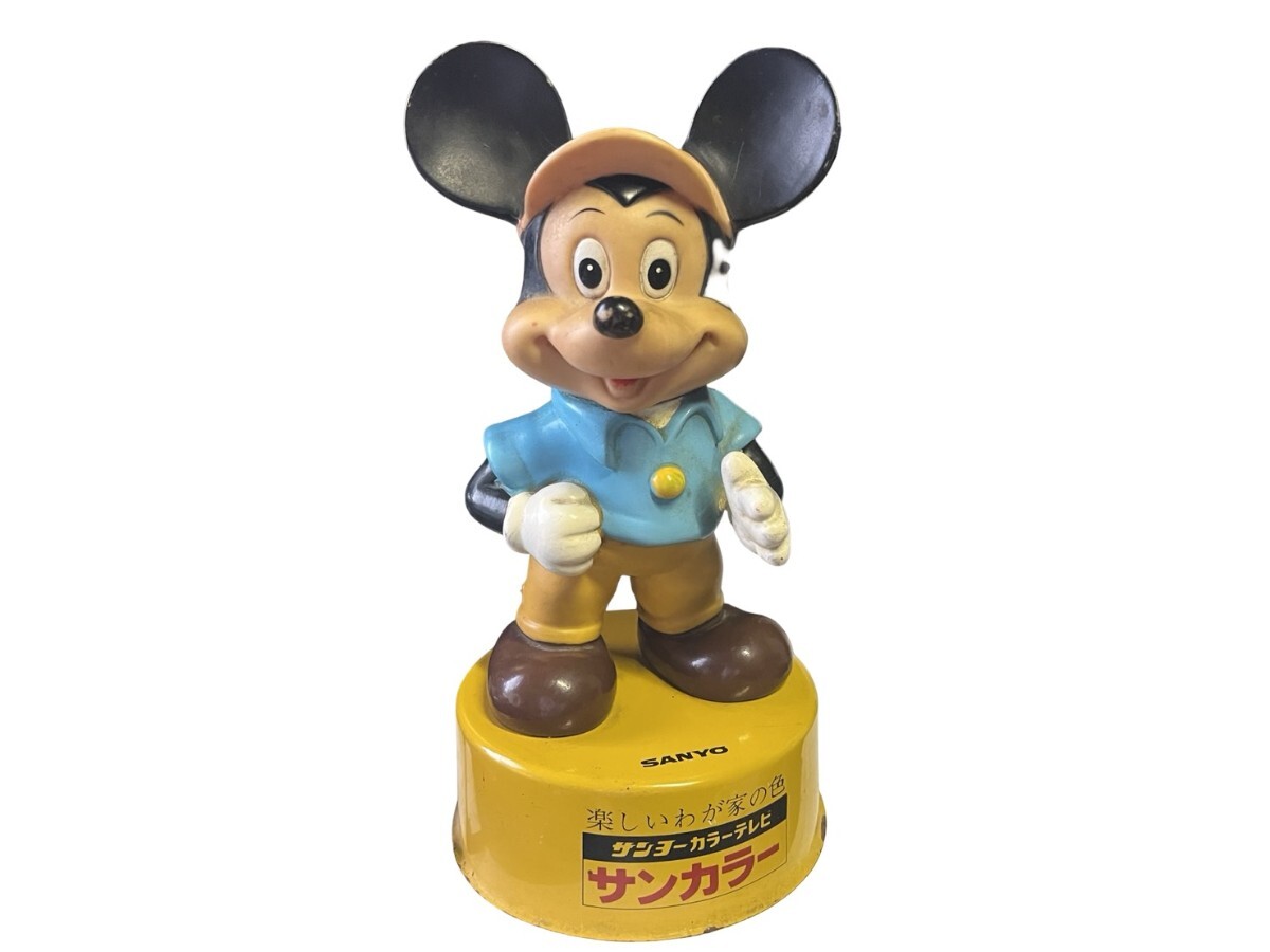 ミッキーマウス レトロ SANYO サンヨー カラーテレビ サンカラー 景品 非売品 企業物 ビンテージ フィギュア ディズニー デッドストック
