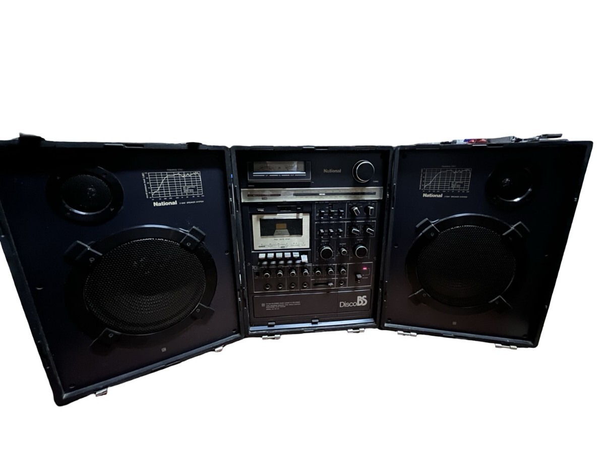 再生確認OK National RX-A2 Disco BS ラジカセ ナショナル 昭和レトロ ラジオ