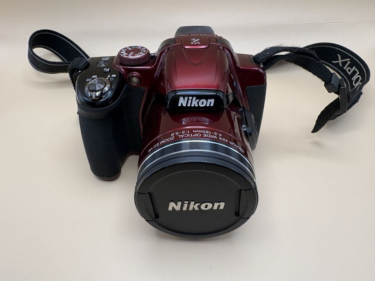 Nikon COOLPIX P520 レッド デジタルカメラ 42X WIDE OPTICAL ZOOM