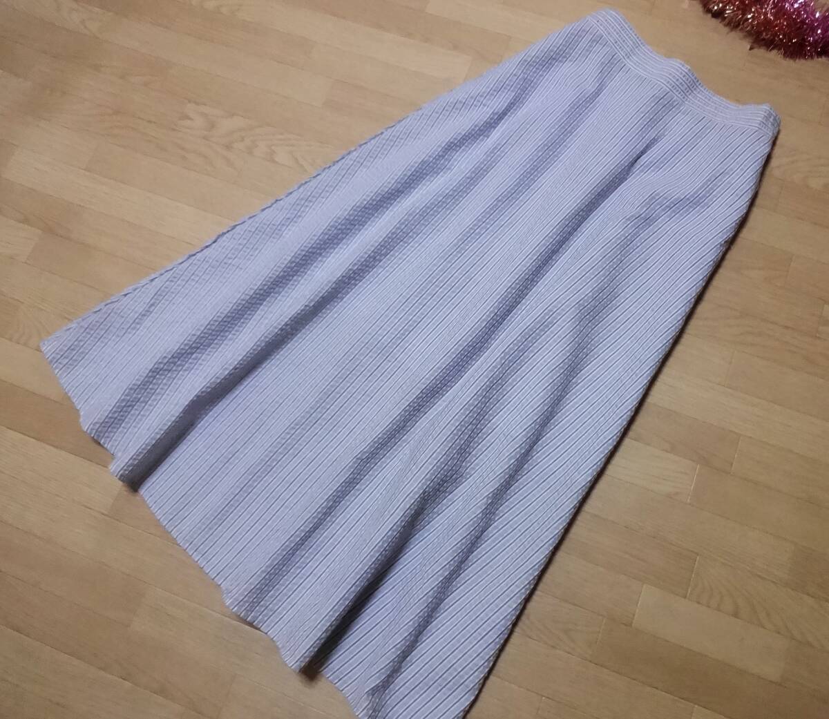 【Te chichi TERRASSE】サックスロングスカートF★新品♪
