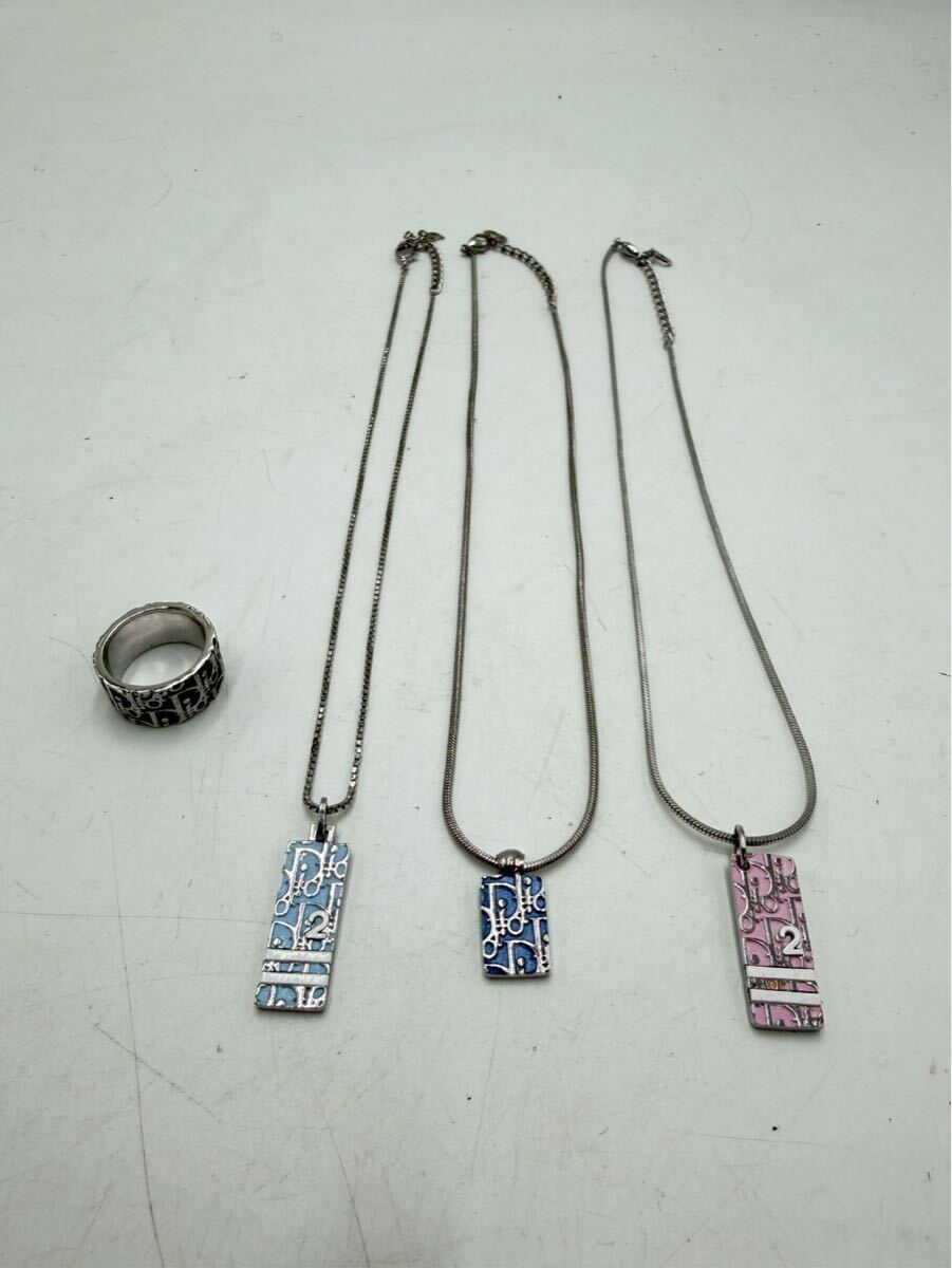 ○ Christian Dior クリスチャンディオール ネックレス ペンダント リング アクセサリー セット