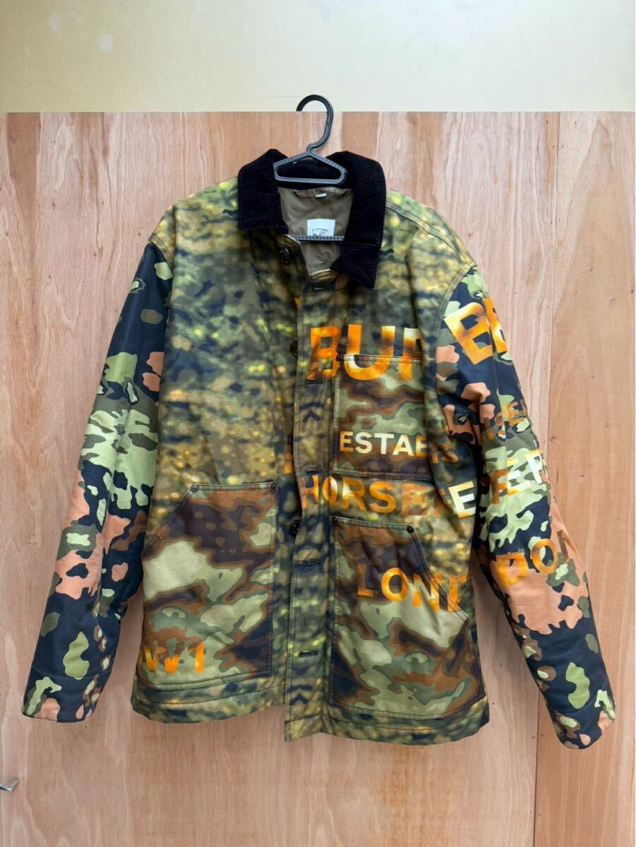 ♪ Burberry バーバリー カモフラージュロゴプリントジャケット M