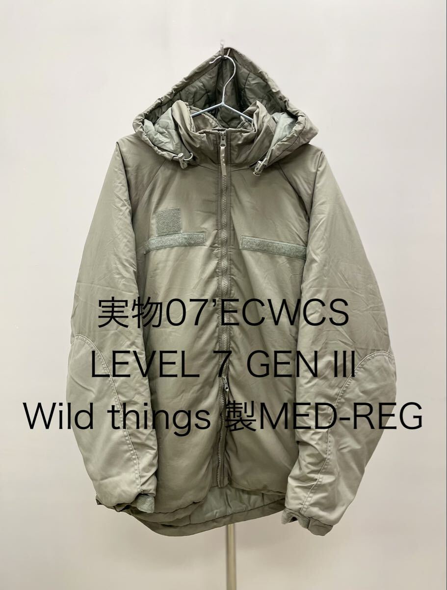 US 米軍 ECWCS GEN 3 LEVEL7 JACKETミディアムmediumレギュラー ハッピースーツPCUモンスター パーカー プリマロフト ジャケット ダウン③