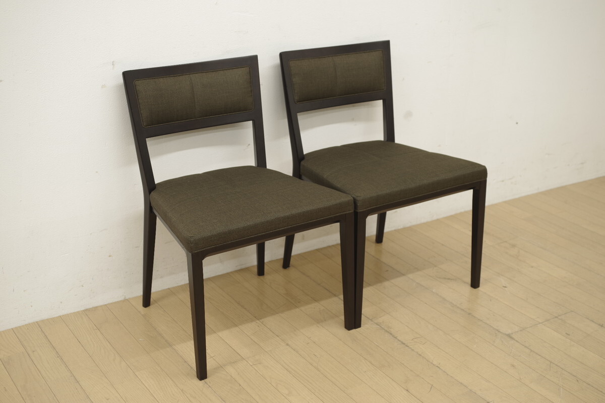 展示品 TIME&STYLE タイムアンドスタイル William ダイニングチェア ウィリアムサイドチェア 2脚セット チャコールグレー モダン B