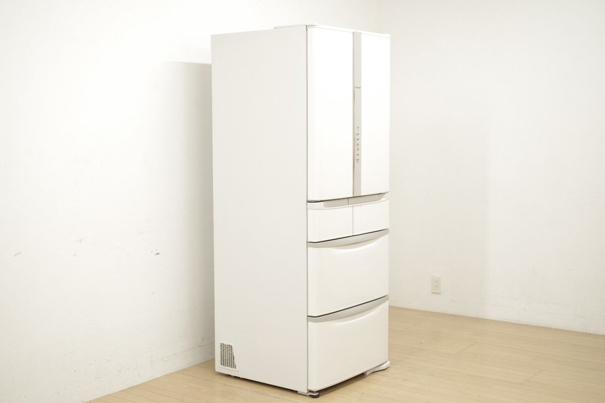 HITACHI 日立 ノンフロン冷凍冷蔵庫 R-F51M2 フレンチドア 6ドア 大容量 505L ４〜５人家族用 2017年製 冷蔵庫