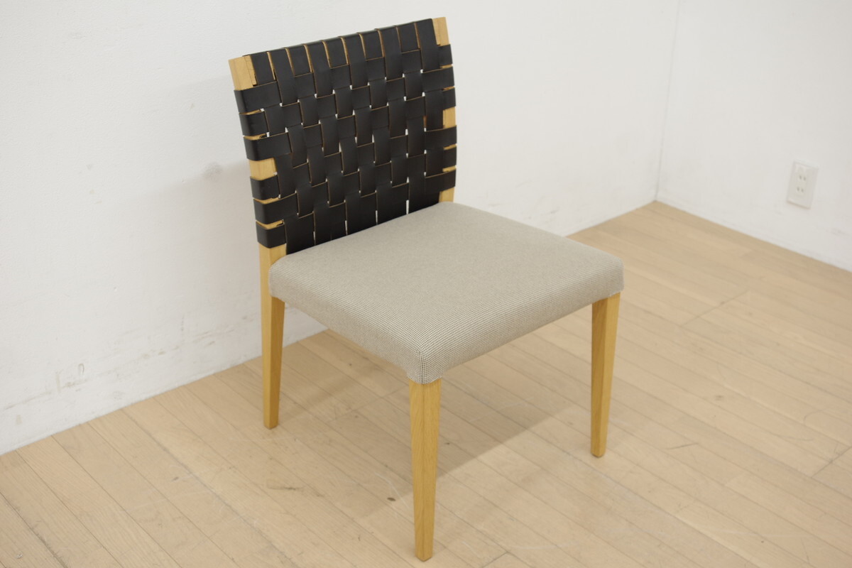 Ritzwell リッツウェル KLINT クリント ダイニングチェア アームレス 食卓椅子 ナラ材 本革 新品約17万〜