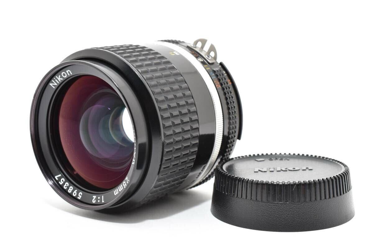 ニコン Nikon Ai-S NIKKOR 28mm F2 MF 単焦点 13605