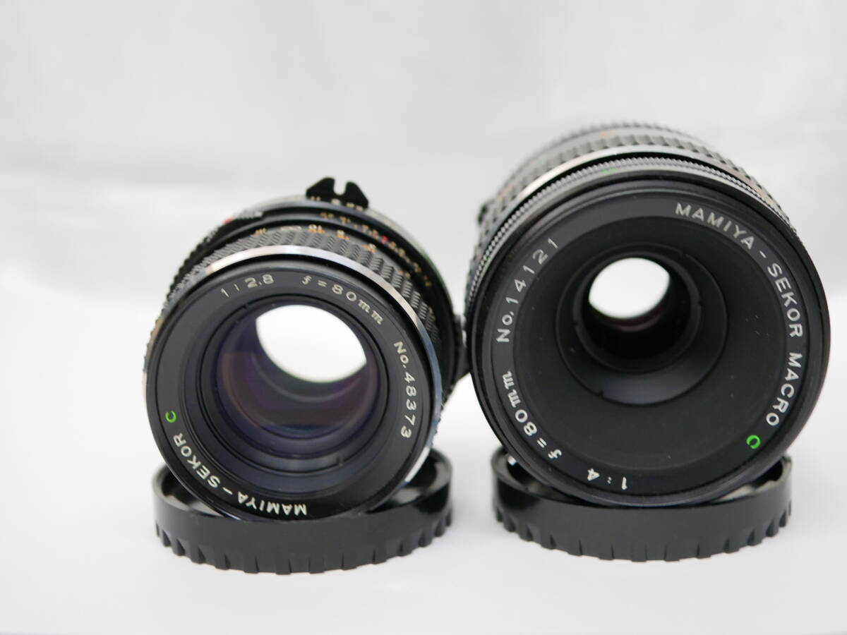 #2324 mamiya-sekor C 80mm F2.8 macro F4 マミヤ 中判フィルムカメラ用レンズ
