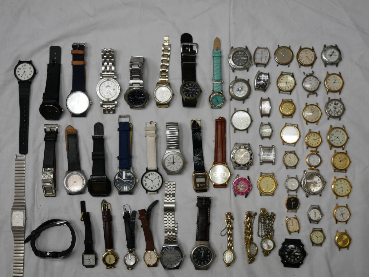 ⑤ 腕時計まとめ 約1.7kg ricoh alba casio swatch junchans solartec seiko citizen マリーンズ　クォーツ