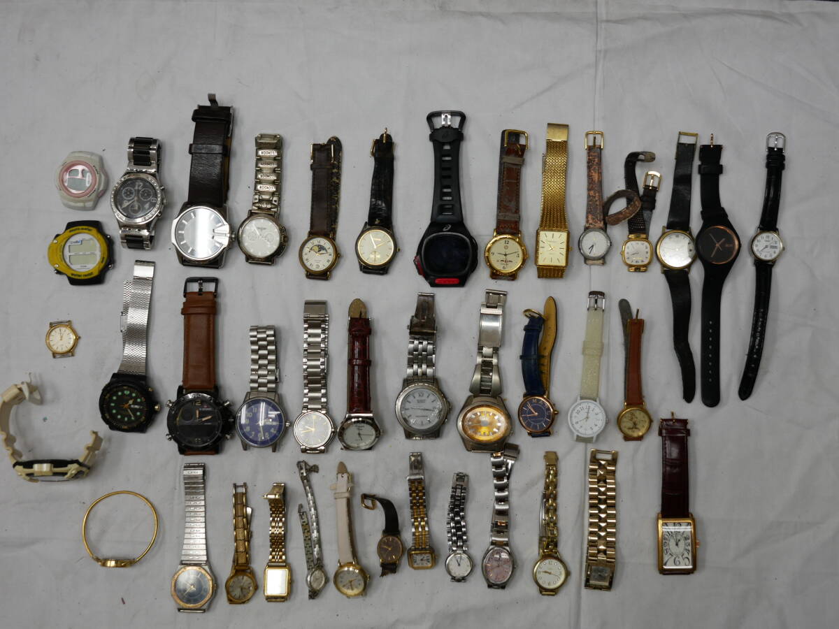 ⑦ 腕時計まとめ 約1.7kg SEIKO Citizen diesel casio naviforse wenger swatch 手巻き クォーツ