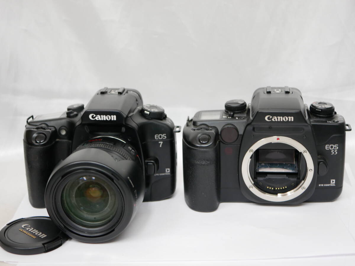 #2476 CANON EOS7 55 ef 28-105mm 一眼レフフィルムカメラ 2台まとめ